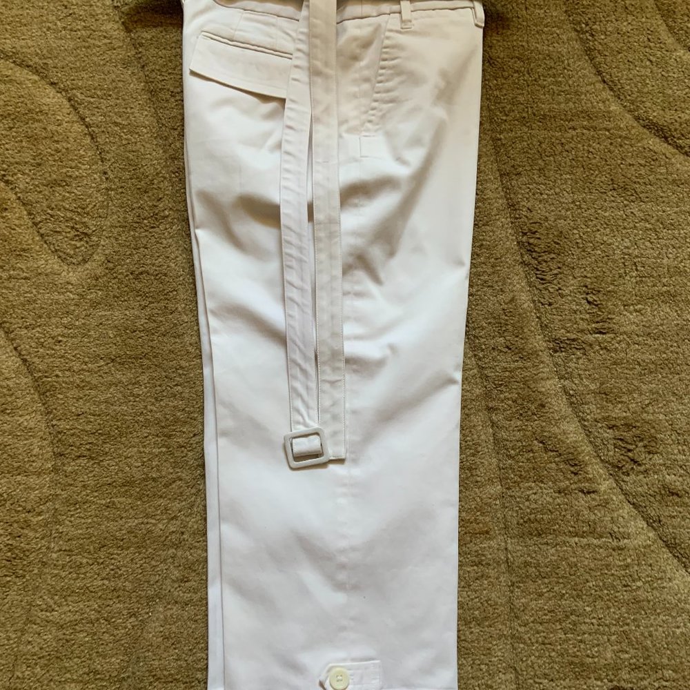 Ann Taylor LOFT Dressed Capri White Pant